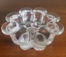 Dartington Crystal Daisy Bowl by Frank Thrower Candle Holder
