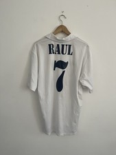 Real Madrid Centenary Home 2002/03 Football Shirt Large #7 Raul