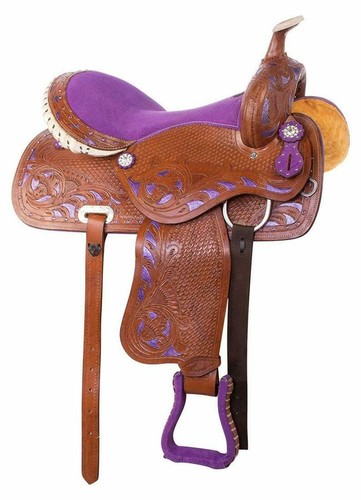 Western leather saddle horse - leather,