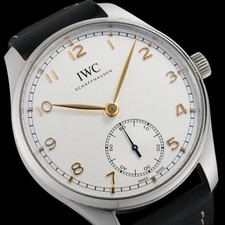 IWC Portugieser Automatic 40 IW358303 Stainless Steel Black Dial #SU146