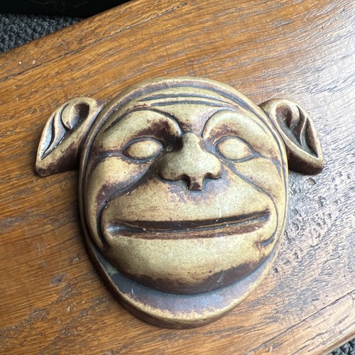 Vintage ceramic mask head 3d - vintage,