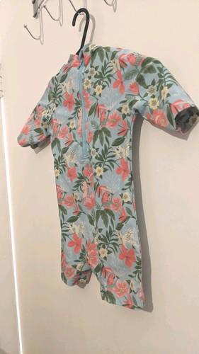 Girls blue floral birds - girls, uv