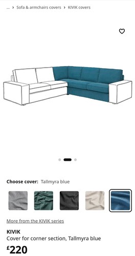 Kivik cover corner - cover, section
