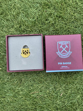 Official West Ham United FC 125 Years Gold Crest Pin Badge In Box RRP £8