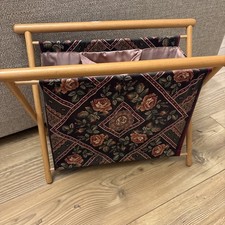Vintage Knitting Sewing Basket