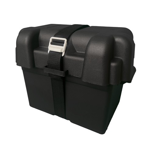Leisure battery box with strap - battery,