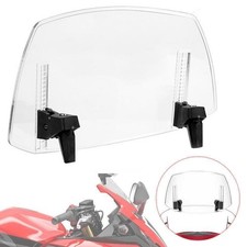 Motorcycle Spoiler Wind Screen Adjust Windshield Extension Deflector Extender UK