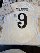 Rear Signed Mbappe Real Madrid