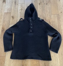 Stone Island  1/4 zip President Cable Knit / Black / XL