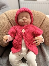 Hand Knitted Lacey Jacket and