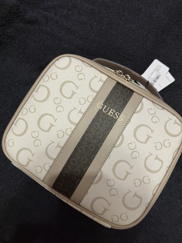 Guess cosmetic bag - new,, stone