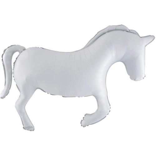 White horse shaped - white,