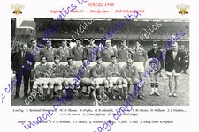 WALES 1970 RUGBY TEAM PHOTOGRAPH (v England)