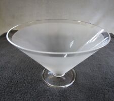 Lovely Quality Martini / Conical Shape Glass Centerpiece Footed Dish Fruit Bowl