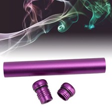 Portable Cigar Holder Tube Waterproof Airtight Metal Cigar Storage Tube Purple