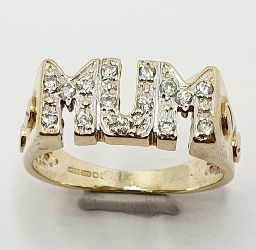 Mum ring 9ct yellow gold - mum,