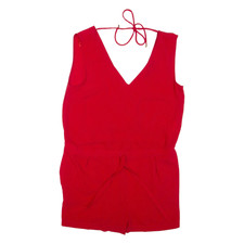 ZARA Womens Playsuit Red