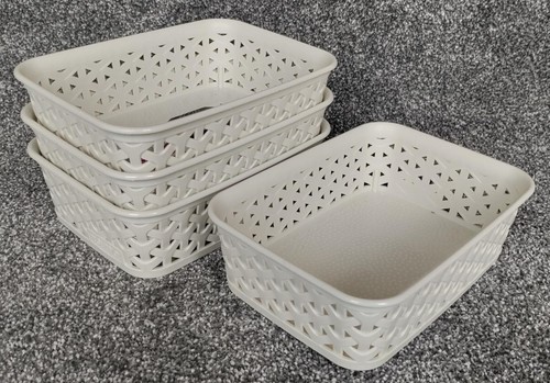 Cream rattan effect - rattan,