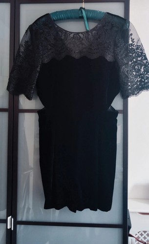 Topshop black lace floral - topshop,