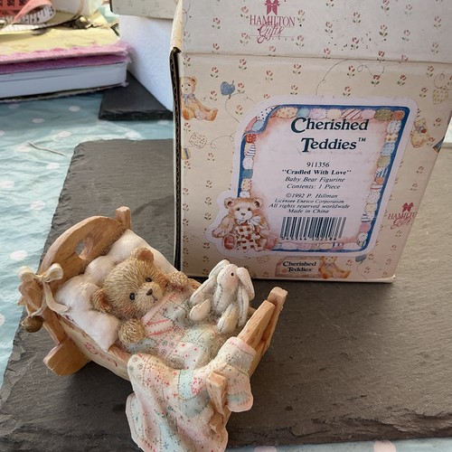 Cherished teddies baby cradled - cherished,