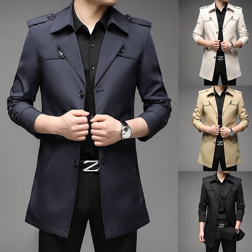Men trench coat - trench, long