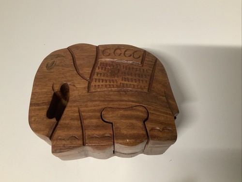 Elephant hand made brown - made,