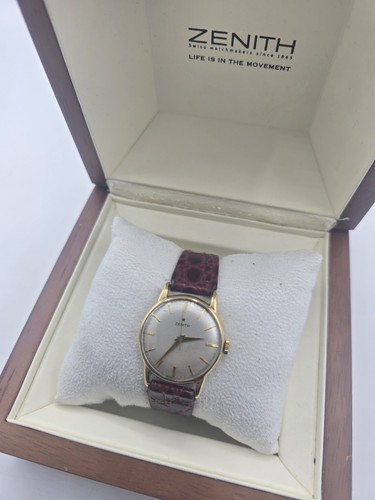 Zenith vintage 9ct gold watch - vintage,