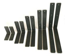 Rustic Scaffold Board Shelf Brackets Heavy Duty Industrial Steel Metal No Lip