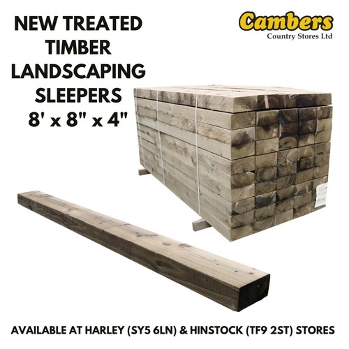 New treated wood timber - treated,
