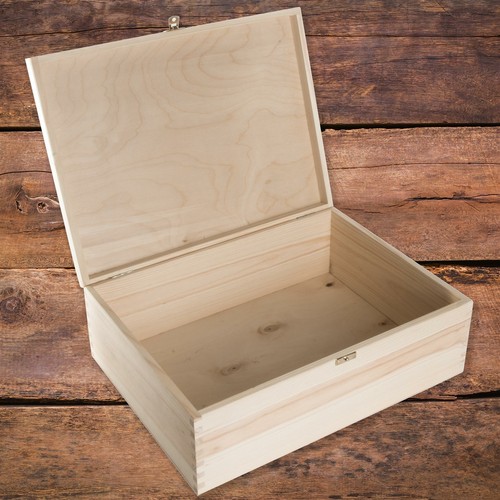 Large wooden box 40x30x13 - large, cm