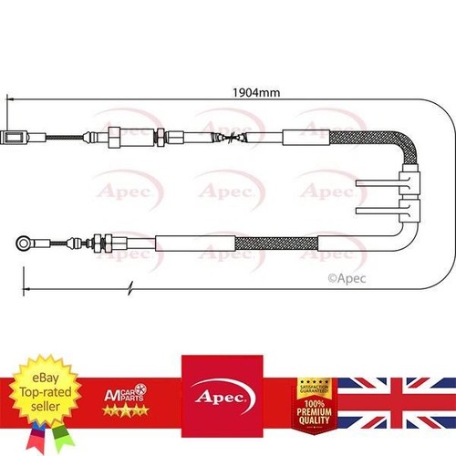 Hand brake cable - cable, for