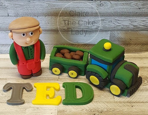 Handmade 100 edible farmer - 100%,