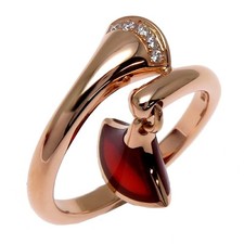 Bvlgari Diva Dream Ladies Ring 350927 750 Pink Gold Size 11