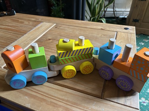 Wooden train set - wooden,