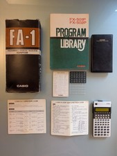 Vintage CASIO FX-502P Scientific Programmable Calculator With Manuals