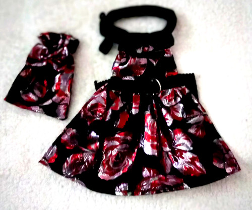 Small dog harness dress - dog,