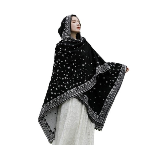 Windproof poncho capes ethnic - windproof,