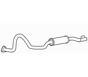 Rear exhaust silencer back - silencer,