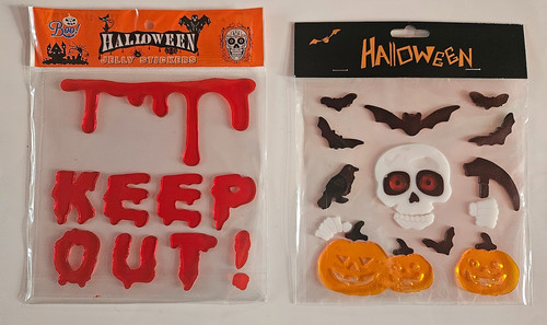 Halloween gel window stickers - halloween,