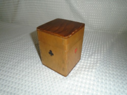 Vintage wooden playing card - vintage,