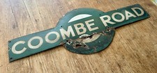 BR Southern Coombe Road Target Enamel Sign Railway Vintage Original British
