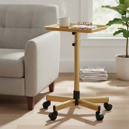 Gold rolling tray - rolling, trolley