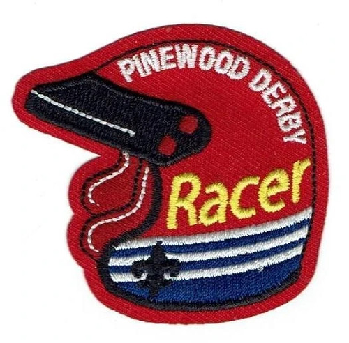 Pinewood derby racer - racer, helmet