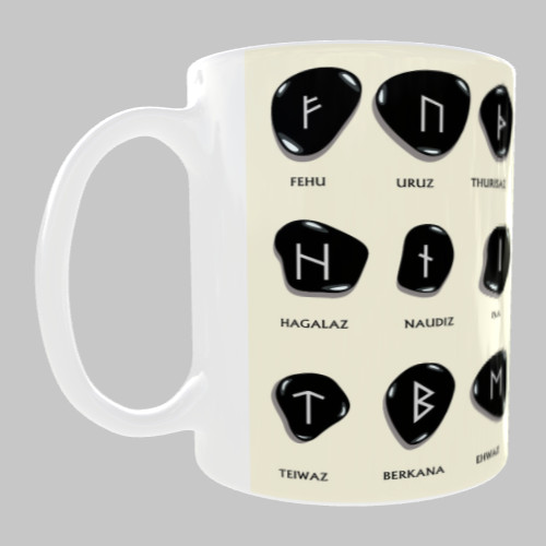 Elder futhark rune stones mug - elder,