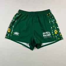 Beach 5s Rugby Footy Shorts Green Paladin Player Team Fits Mens W32