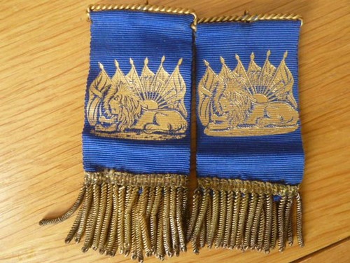 Masonic gold lion blue - lion,
