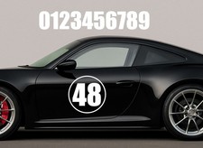 Track Car Roundels + Number|