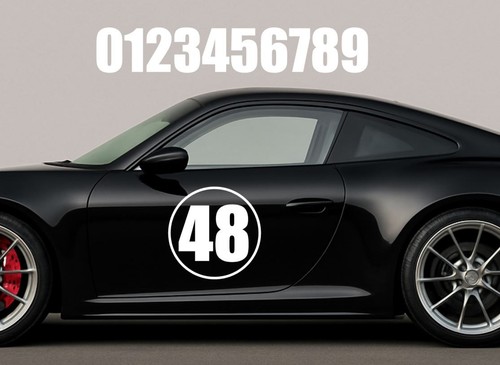 Track car roundels number - track, +