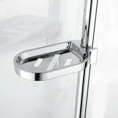 Silver soap dish for shower - dish,