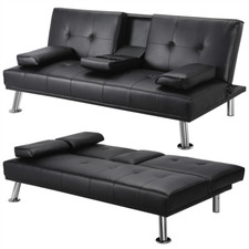 3 Seaters Faux Leather Sofa